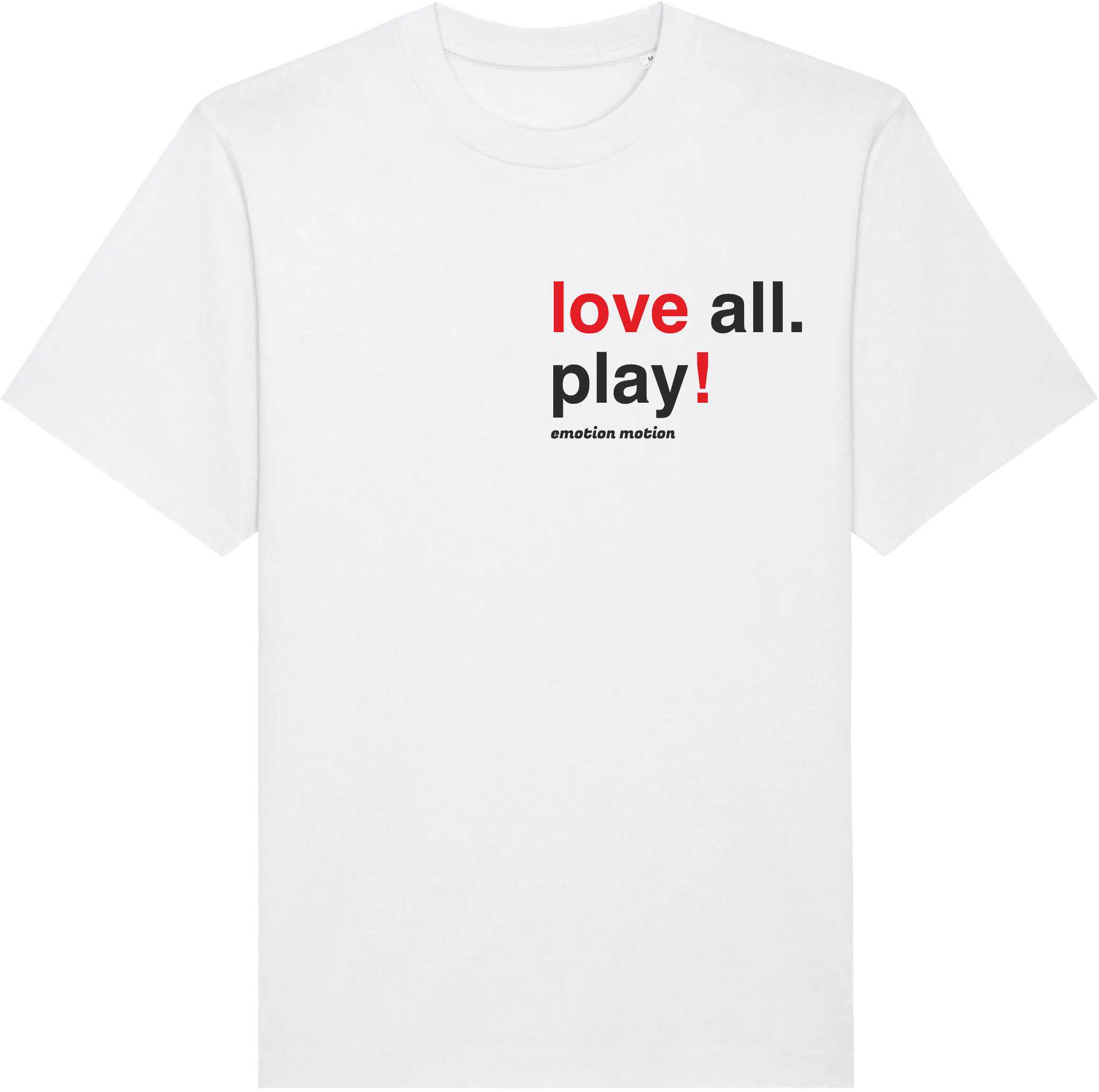 Marškinėliai "love all. play!"
