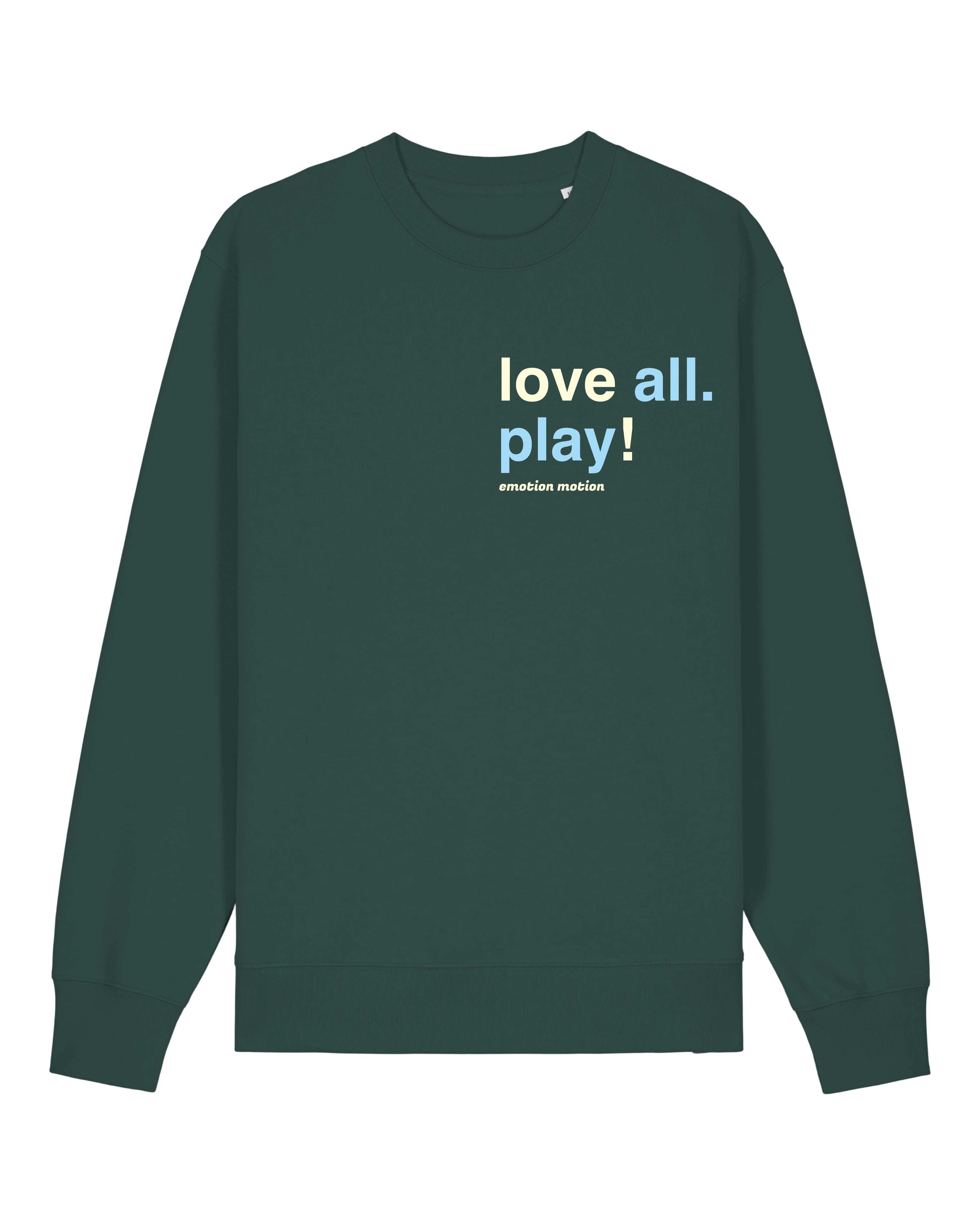Džemperis "love all. play!"